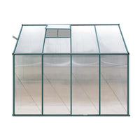 Greenfingers Greenhouse 2.52x1.27x2.13M Lean-to Aluminium Polycarbonate Green House Garden Shed - ElectronX Plus