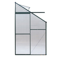 Greenfingers Greenhouse 2.52x1.27x2.13M Lean-to Aluminium Polycarbonate Green House Garden Shed - ElectronX Plus