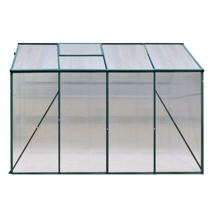 Greenfingers Greenhouse 2.52x1.9x1.83M Aluminium Polycarbonate Green House Garden Shed - ElectronX Plus