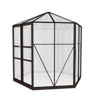 Greenfingers Greenhouse 2.4x2.1x2.32M Aluminium Polycarbonate Green House Garden Shed - ElectronX Plus