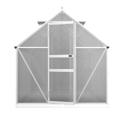 Greenfingers Greenhouse Aluminium Green House Polycarbonate Garden Shed 2.4x1.9M - ElectronX Plus