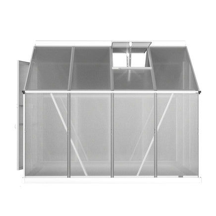 Greenfingers Greenhouse Aluminium Green House Polycarbonate Garden Shed 2.4x1.9M - ElectronX Plus