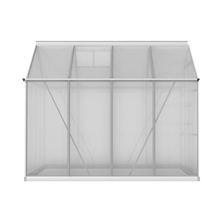 Greenfingers Aluminium Greenhouse Green House Polycarbonate Garden Shed 2.4x2.5M - ElectronX Plus