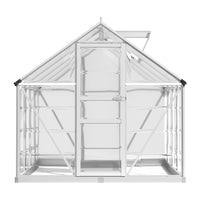 Greenfingers Greenhouse 2.48x1.89x2M Aluminium Polycarbonate Green House Garden Shed - ElectronX Plus