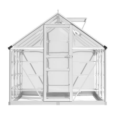 Greenfingers Greenhouse 2.48x1.89x2M Aluminium Polycarbonate Green House Garden Shed - ElectronX Plus