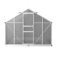 Greenfingers Greenhouse 3.6x2.5x1.95M Aluminium Polycarbonate Green House Garden Shed - ElectronX Plus