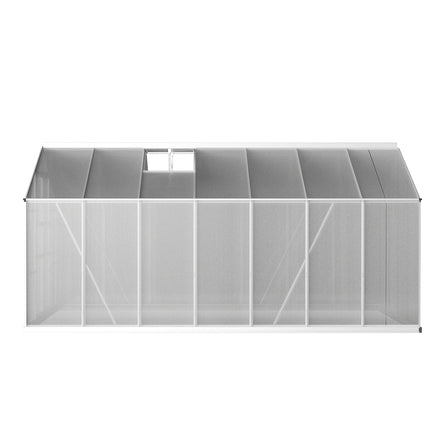 Greenfingers Greenhouse 4.1x2.5x2.26M Double Doors Aluminium Green House Garden Shed - ElectronX Plus