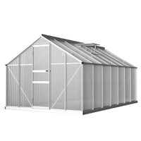 Greenfingers Greenhouse 4.2x2.5x1.95M Aluminium Polycarbonate Green House Garden Shed - ElectronX Plus