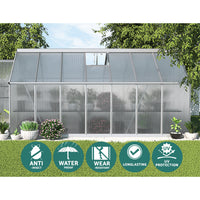 Greenfingers Greenhouse 4.2x2.5x1.95M Aluminium Polycarbonate Green House Garden Shed - ElectronX Plus