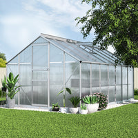 Greenfingers Greenhouse 4.2x2.5x1.95M Aluminium Polycarbonate Green House Garden Shed - ElectronX Plus