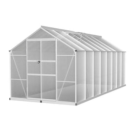 Greenfingers Greenhouse 4.7x2.5x2.26M Double Doors Aluminium Green House Garden Shed - ElectronX Plus