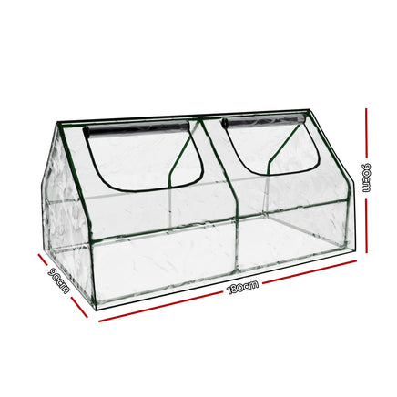 Greenfingers Greenhouse Flower Garden Shed Frame Tunnel Green House 180x90x90cm - ElectronX Plus