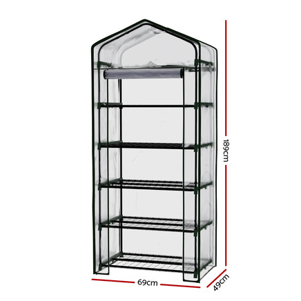 Greenfingers Mini Greenhouse Garden Shed Green House Tunnel Plant Storage Flower 189cm - ElectronX Plus