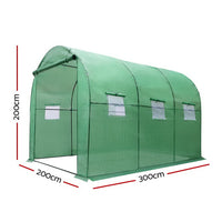 Greenfingers Greenhouse Garden Shed Green House 3X2X2M Greenhouses Storage Lawn - ElectronX Plus