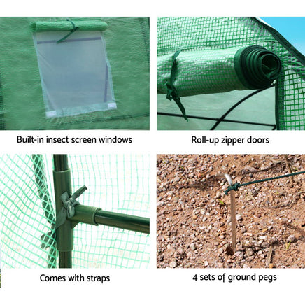 Greenfingers Greenhouse Garden Shed Green House 3X2X2M Greenhouses Storage Lawn - ElectronX Plus