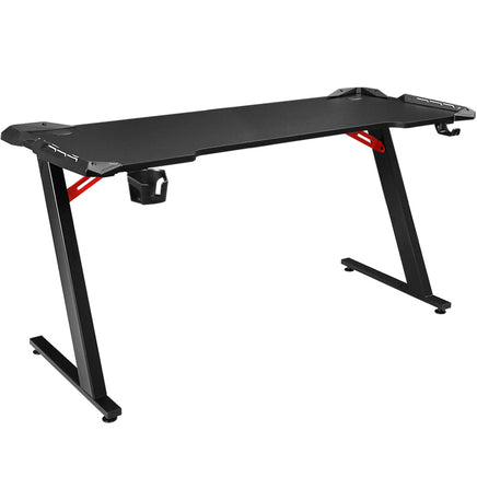 Artiss Gaming Desk Computer Desks LED Light 140CM - ElectronX Plus