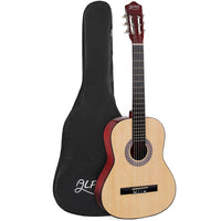 Alpha 39 Inch Classical Guitar Wooden Body Nylon String Beginner Gift Natural - ElectronX Plus