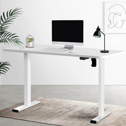 Artiss Standing Desk Motorised Sit Stand Desks White 140CM - ElectronX Plus