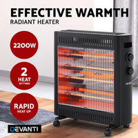 Devanti 2200W Infrared Heater Radiant Heaters - ElectronX Plus