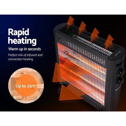 Devanti 2200W Infrared Heater Radiant Heaters - ElectronX Plus