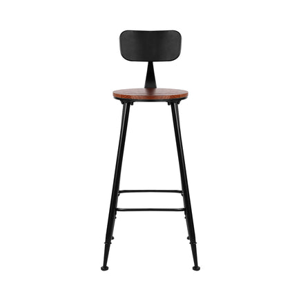 Artiss 4x Bar Stools Vintage Metal Chairs - ElectronX Plus