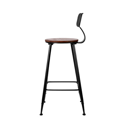 Artiss 4x Bar Stools Vintage Metal Chairs - ElectronX Plus