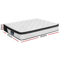 Giselle Bedding 30cm Mattress Euro Top Queen - ElectronX Plus