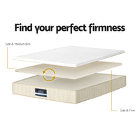 Giselle Bedding 27cm Mattress Double-sided Flippable Layer King Single - ElectronX Plus