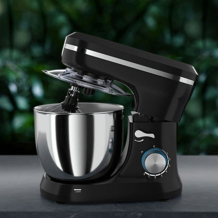 Devanti 3in1 Stand Mixer 8 Speed 5L Mix Master 400W Black - ElectronX Plus