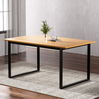 Artiss Dining Table 6 Seater Kitchen Cafe Rectangular Wooden Table 150CM - ElectronX Plus