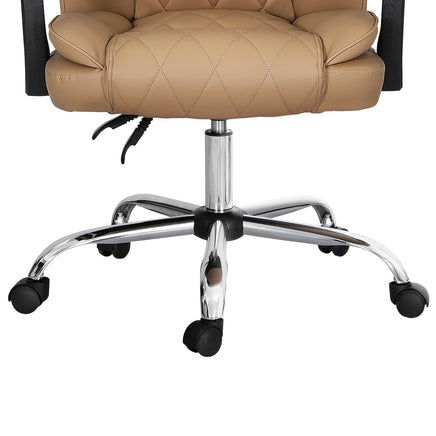 Artiss Executive Office Chair Leather Recliner Espresso - ElectronX Plus