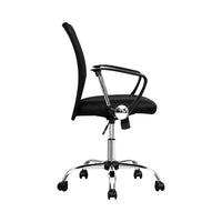 Artiss Office Chair Gaming Chair Computer Mesh Chairs Executive Mid Back Black - ElectronX Plus