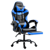 Artiss Gaming Office Chair Recliner Footrest Blue - ElectronX Plus