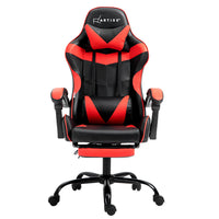 Artiss Gaming Office Chair Recliner Footrest Red - ElectronX Plus