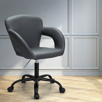 Artiss Office Chair Mid Back Grey - ElectronX Plus