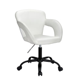 Artiss Office Chair Mid Back White - ElectronX Plus