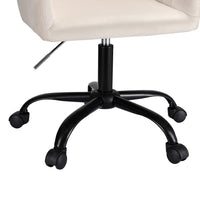 Artiss Office Chair Velvet Seat Cream - ElectronX Plus