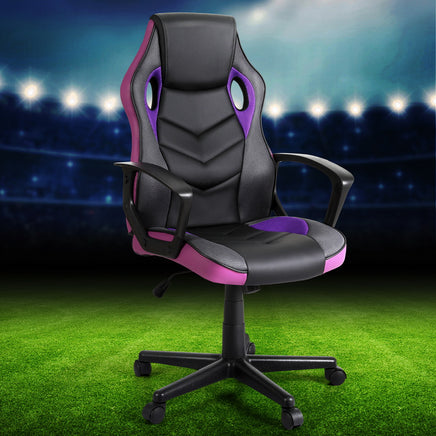 Artiss Gaming Office Chair Computer Chairs Purple - ElectronX Plus