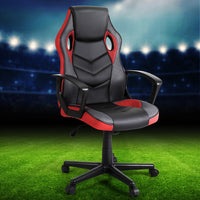 Artiss Gaming Office Chair Computer Chairs Red - ElectronX Plus