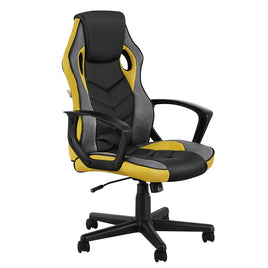 Artiss Gaming Office Chair Computer Executive Racing Chairs High Back Yellow - ElectronX Plus