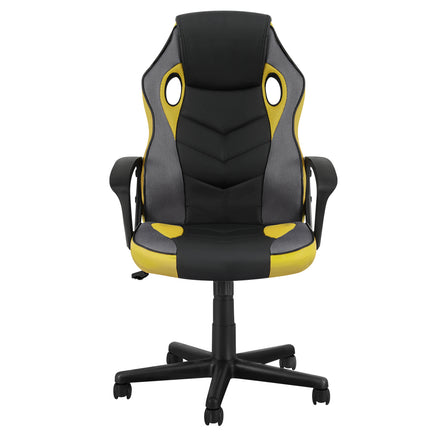 Artiss Gaming Office Chair Computer Executive Racing Chairs High Back Yellow - ElectronX Plus