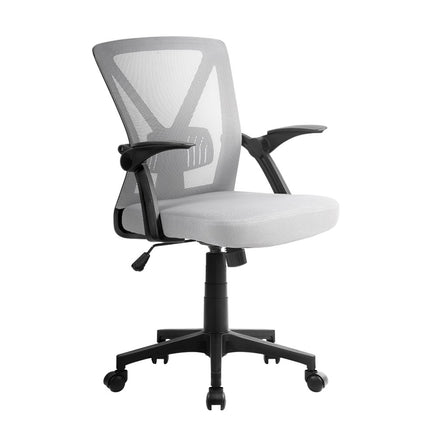 Artiss Mesh Office Chair Mid Back Grey - ElectronX Plus