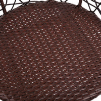 Gardeon 3PC Bistro Set Outdoor Furniture Rattan Table Chairs Patio Garden Cushion Brown - ElectronX Plus