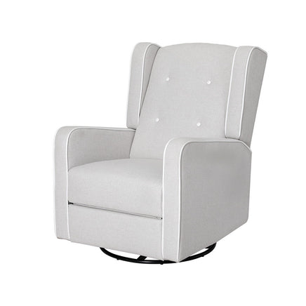 Artiss Recliner Armchair 360° Swivel Grey Fabric - ElectronX Plus