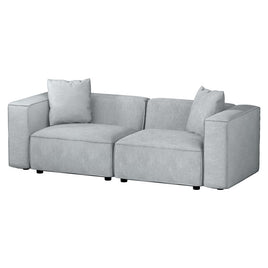 Artiss Modular Sofa Chaise Set 2-Seater Grey - ElectronX Plus