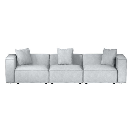 Artiss Modular Sofa Chaise Set 3-Seater Grey - ElectronX Plus