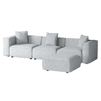 Artiss Modular Sofa Chaise Set 4-Seater Grey - ElectronX Plus