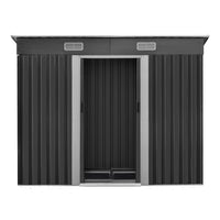 Giantz Garden Shed 2.38x1.31M w/Metal Base Sheds Outdoor Storage Tool Workshop Sliding Door - ElectronX Plus