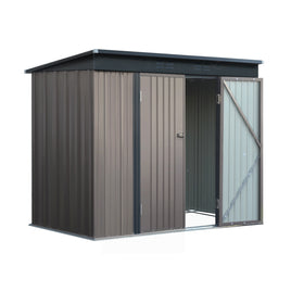 Giantz Garden Shed 2.31x1.31M Sheds Outdoor Storage Tool Metal Workshop Shelter Double Door - ElectronX Plus