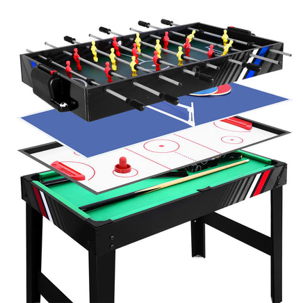 4-in-1 Games Table Soccer Foosball Pool Table Tennis Air Hockey Home Party Gift - ElectronX Plus